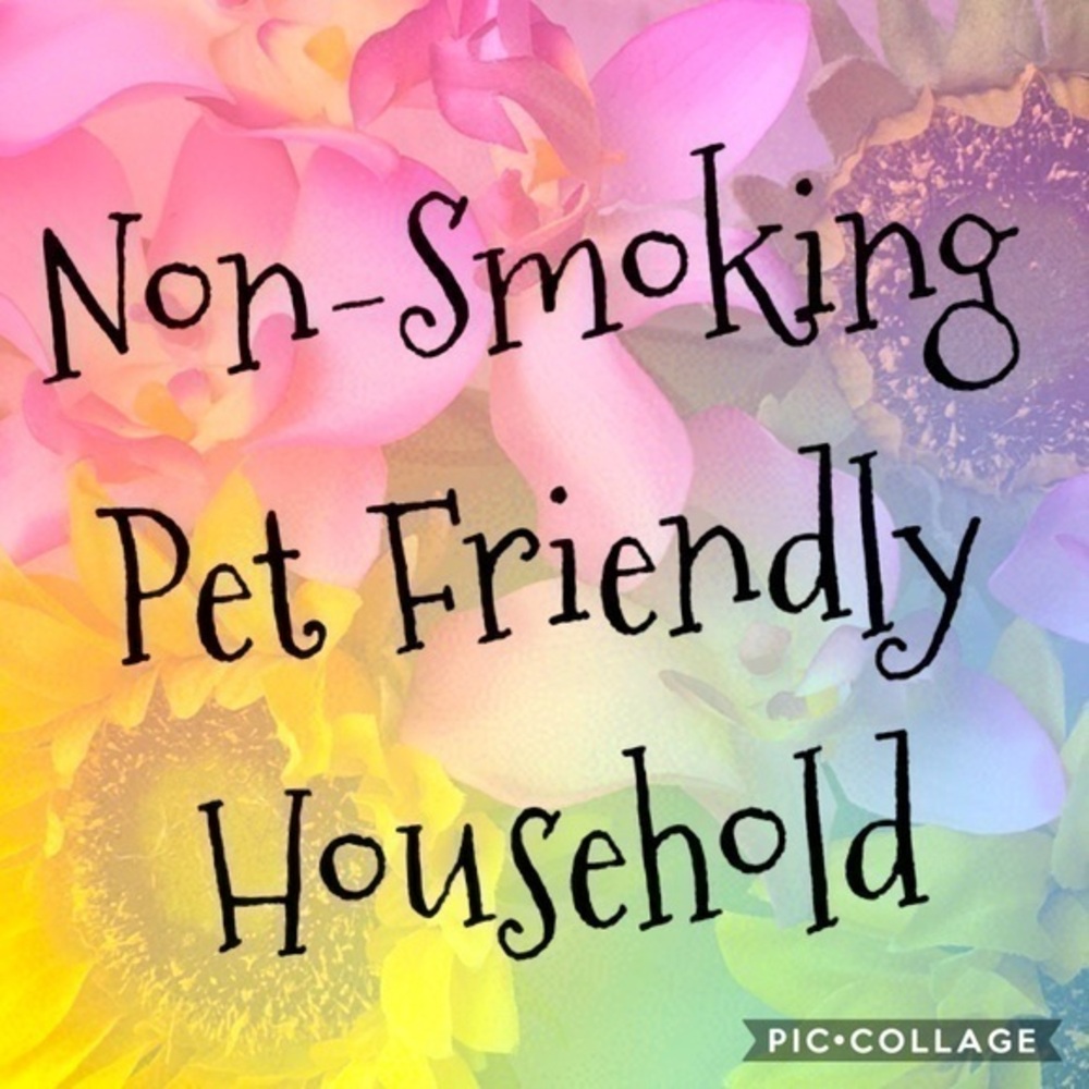 Non-smoking Pet Friendly Household